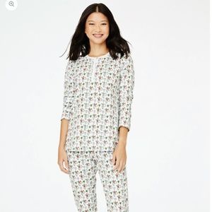 Roller Rabbit Merry Monkey Mas Christmas Pajamas XXS